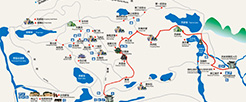 日帰り旅行ルートC 峰林の通り抜け（セルフヘルプ）線路